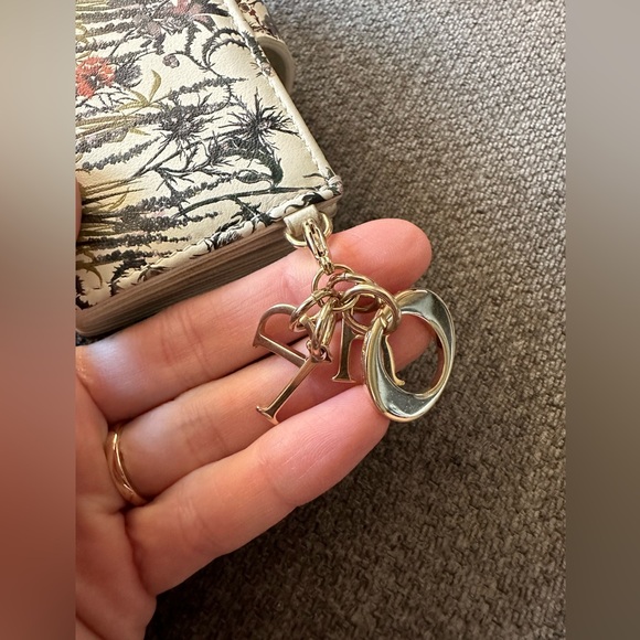 Christian DIOR Lady Dior Floral Rare 5 gusset pocket wallet limited edition - Picture 7 of 9